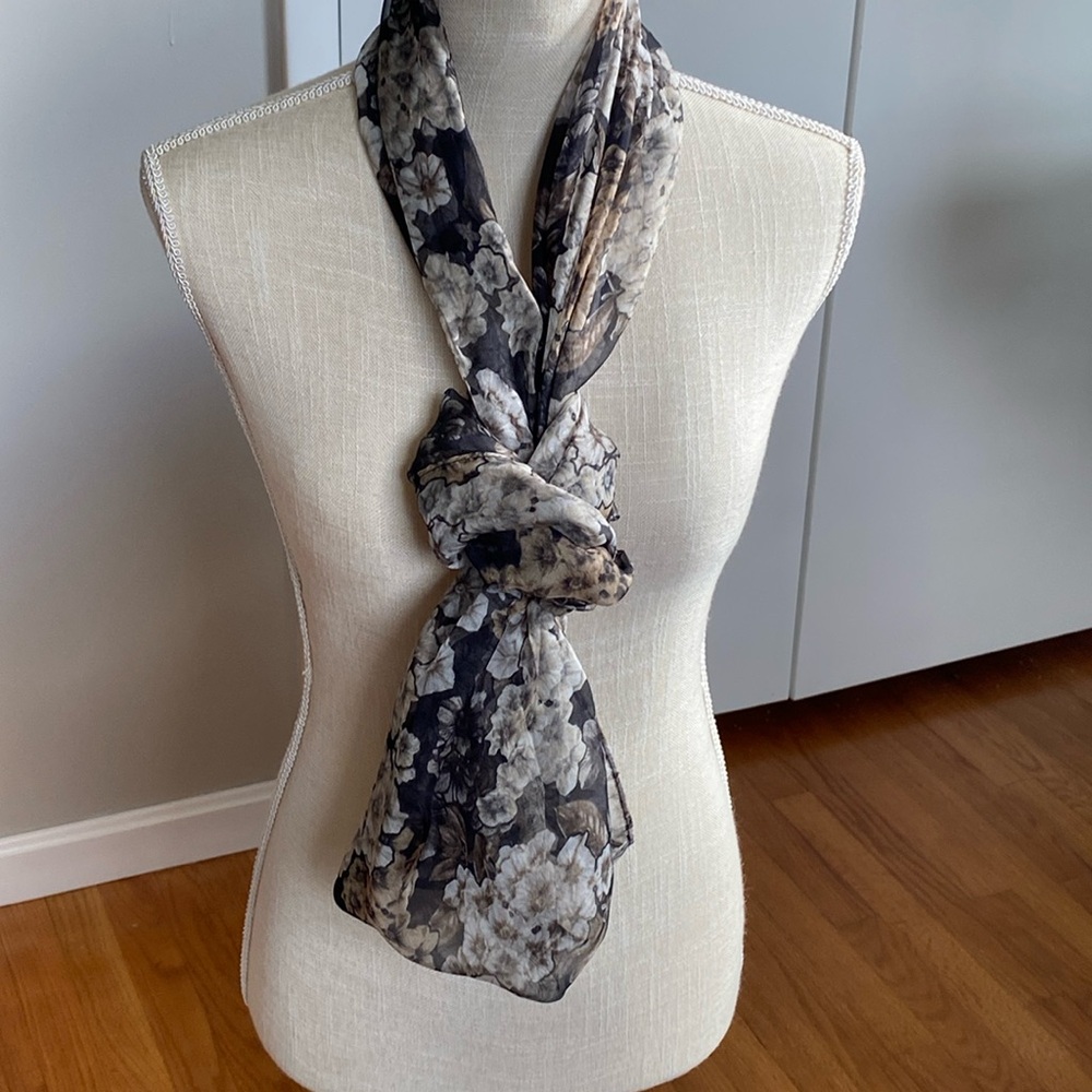 Collection Eighteen Floral Lightweight Infinity Scarf
